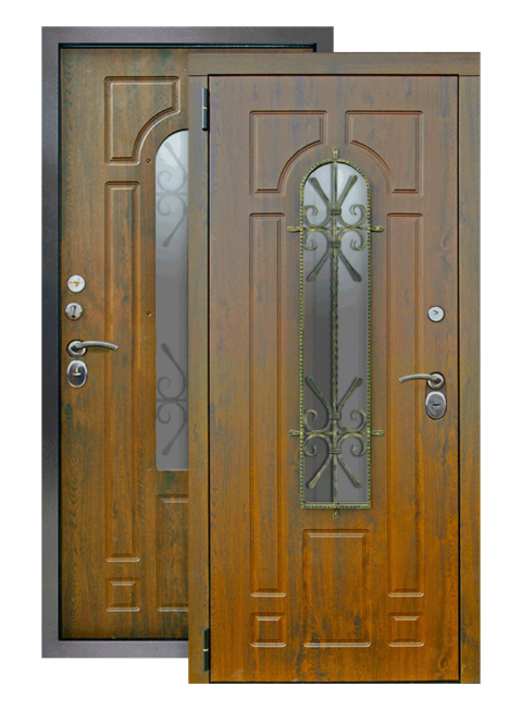 Дверь Лацио 2 винорит грецкий орех, снаружи