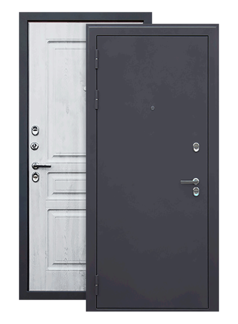 Дверь Термо 3К сосна белая, снаружи